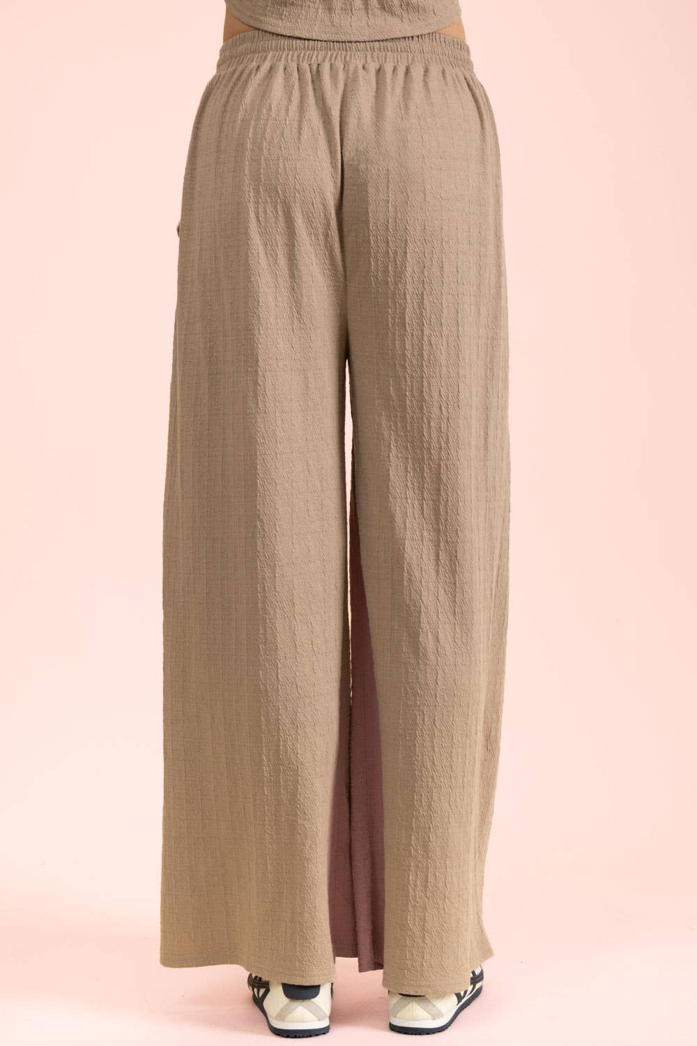 Flowy Wide Leg Knit Pants | Comfy Lounge & Travel Set